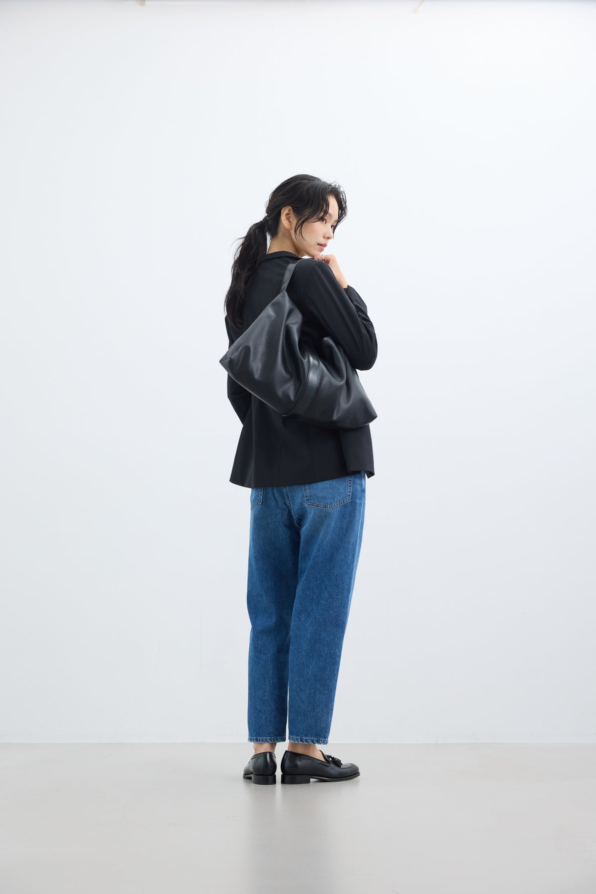 SALUU Straight ankle / サルー ストレートアンクル（MID BLUE）