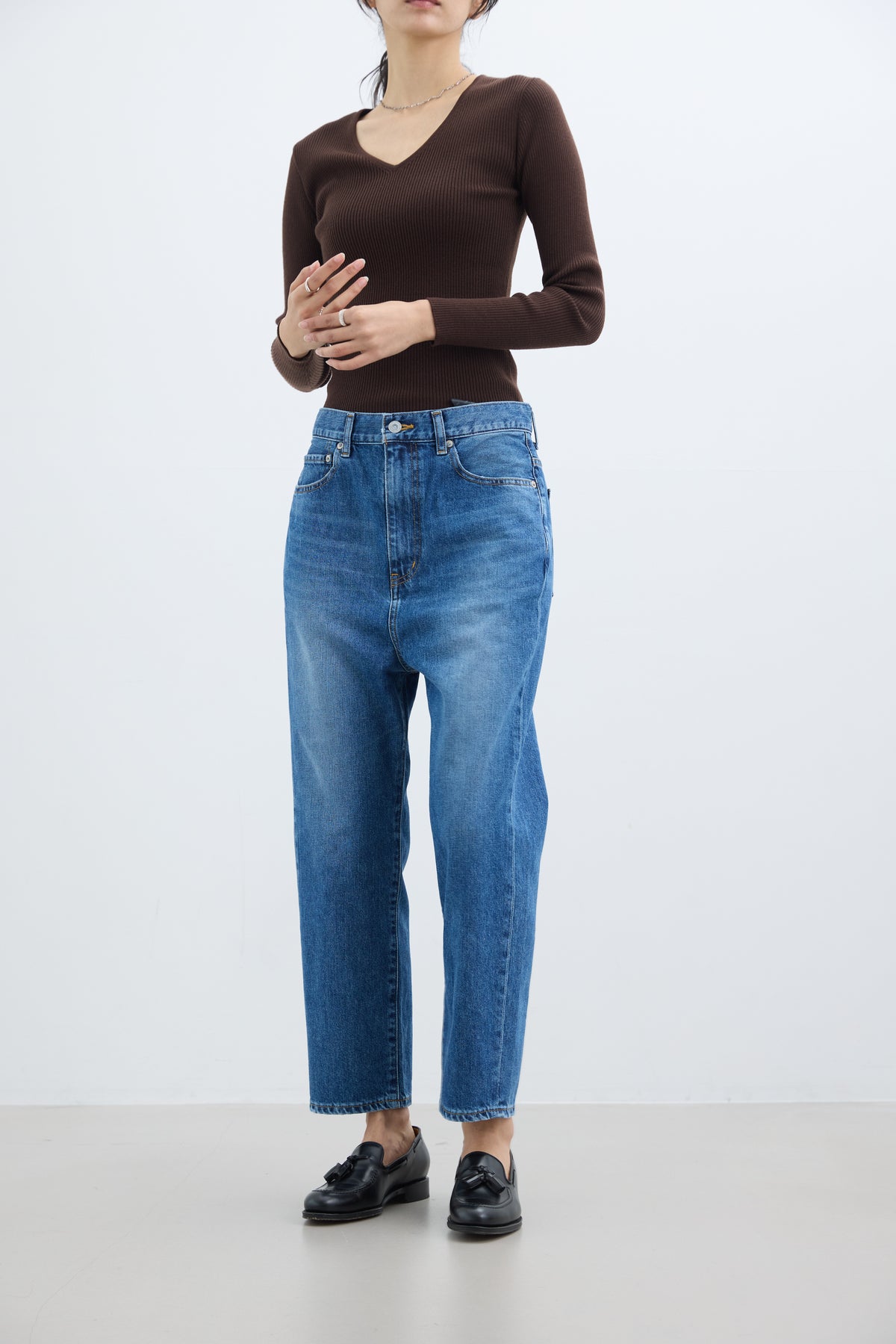 SALUU Straight ankle / サルー ストレートアンクル（MID BLUE）