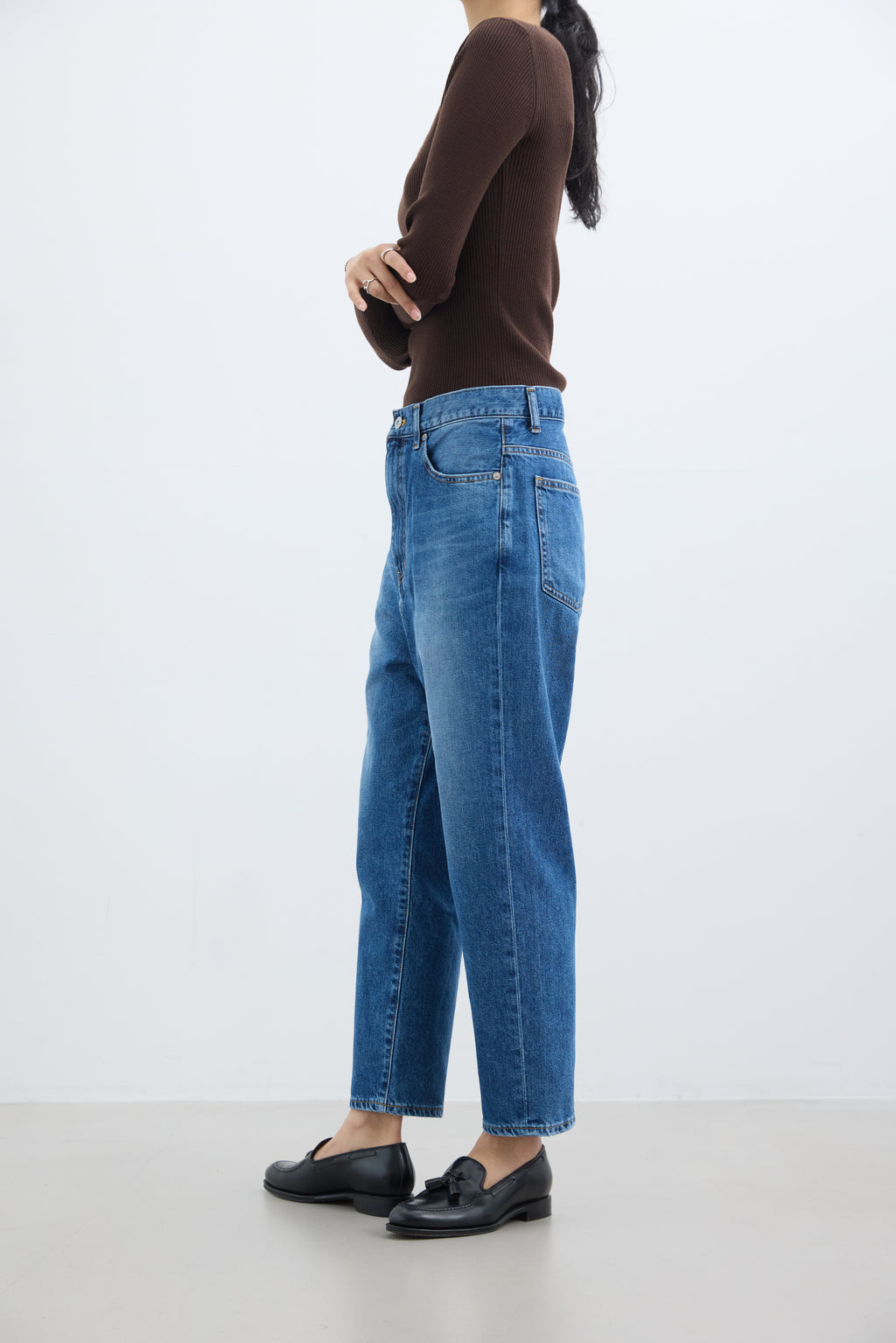 SALUU Straight ankle / サルー ストレートアンクル（MID BLUE）