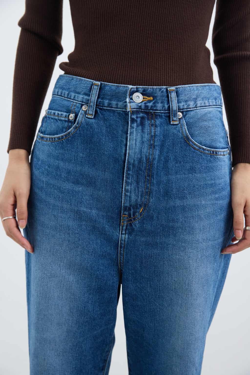 SALUU Straight ankle / サルー ストレートアンクル（MID BLUE）