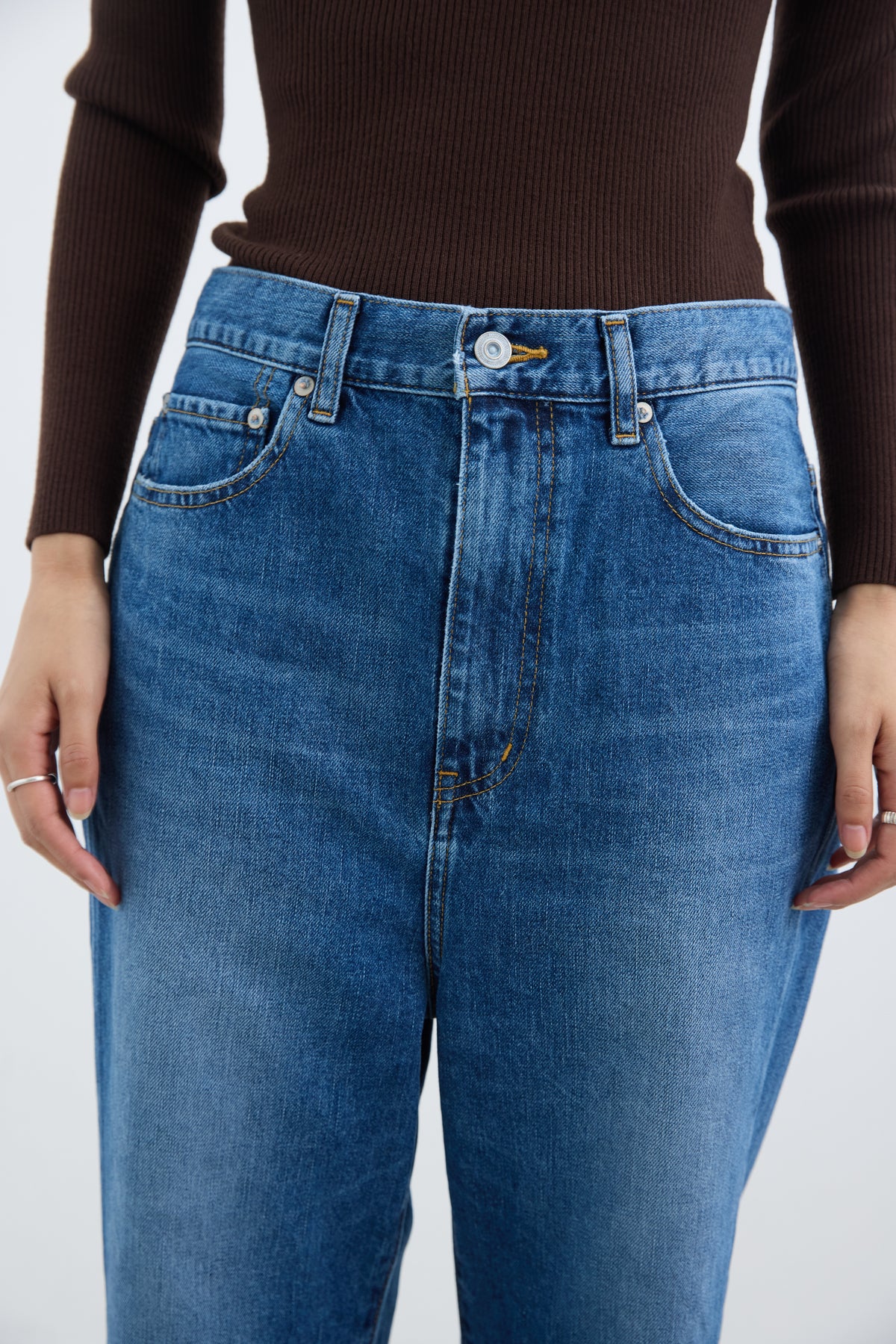 SALUU Straight ankle / サルー ストレートアンクル（MID BLUE）