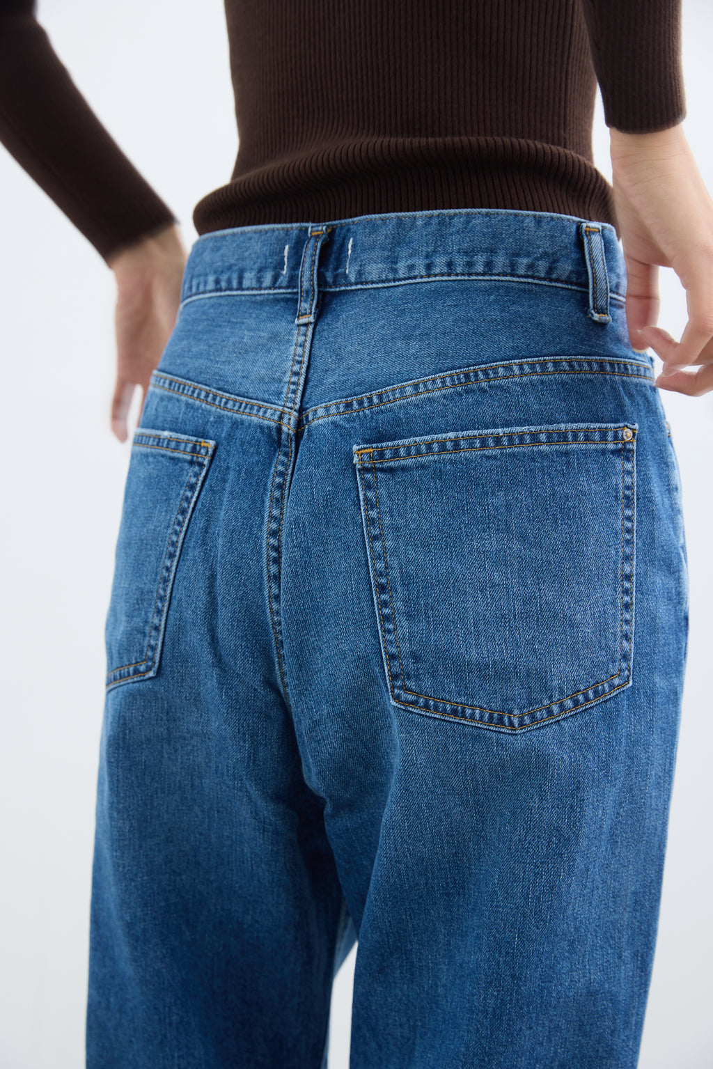 SALUU Straight ankle / サルー ストレートアンクル（MID BLUE）