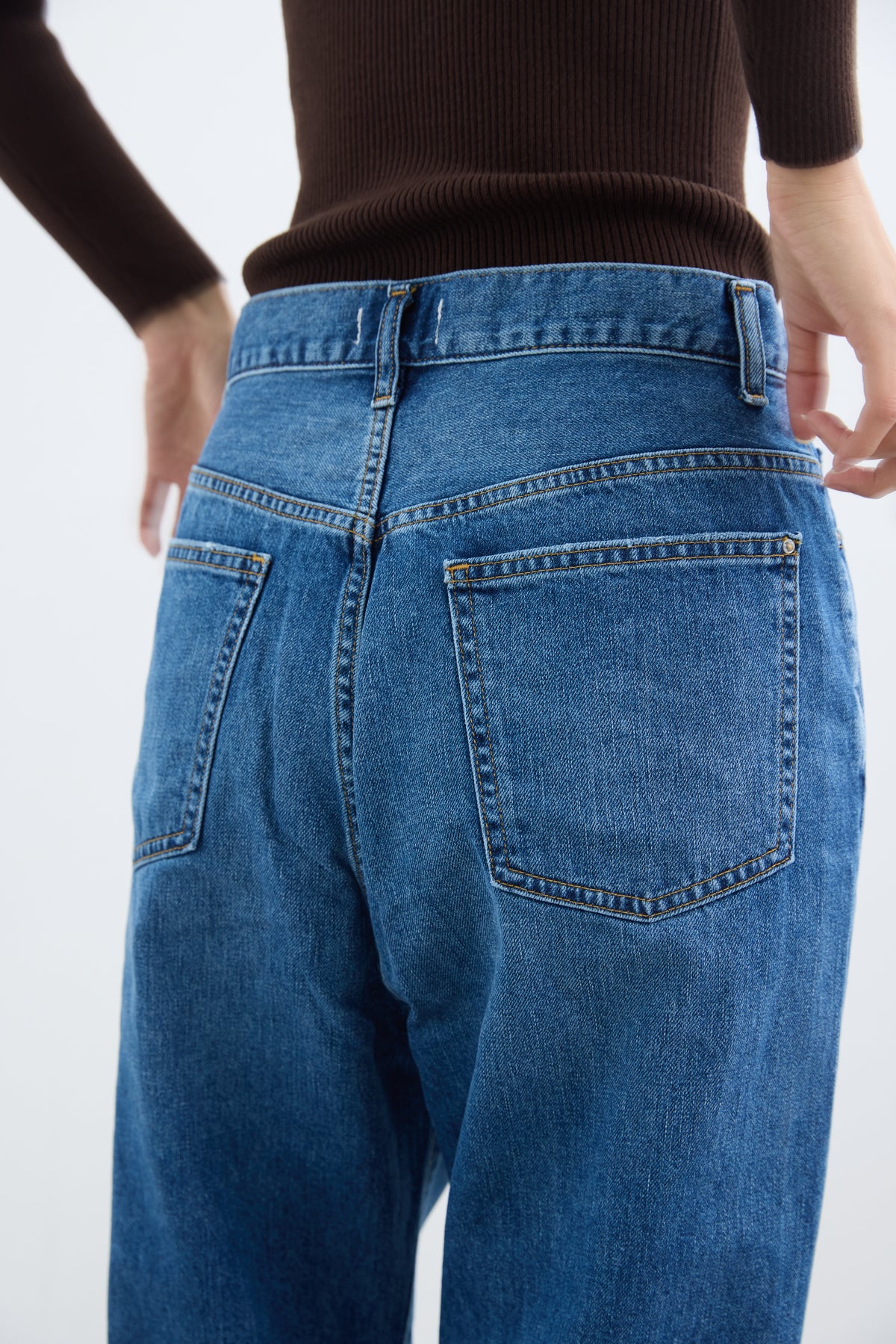 SALUU Straight ankle / サルー ストレートアンクル（MID BLUE）