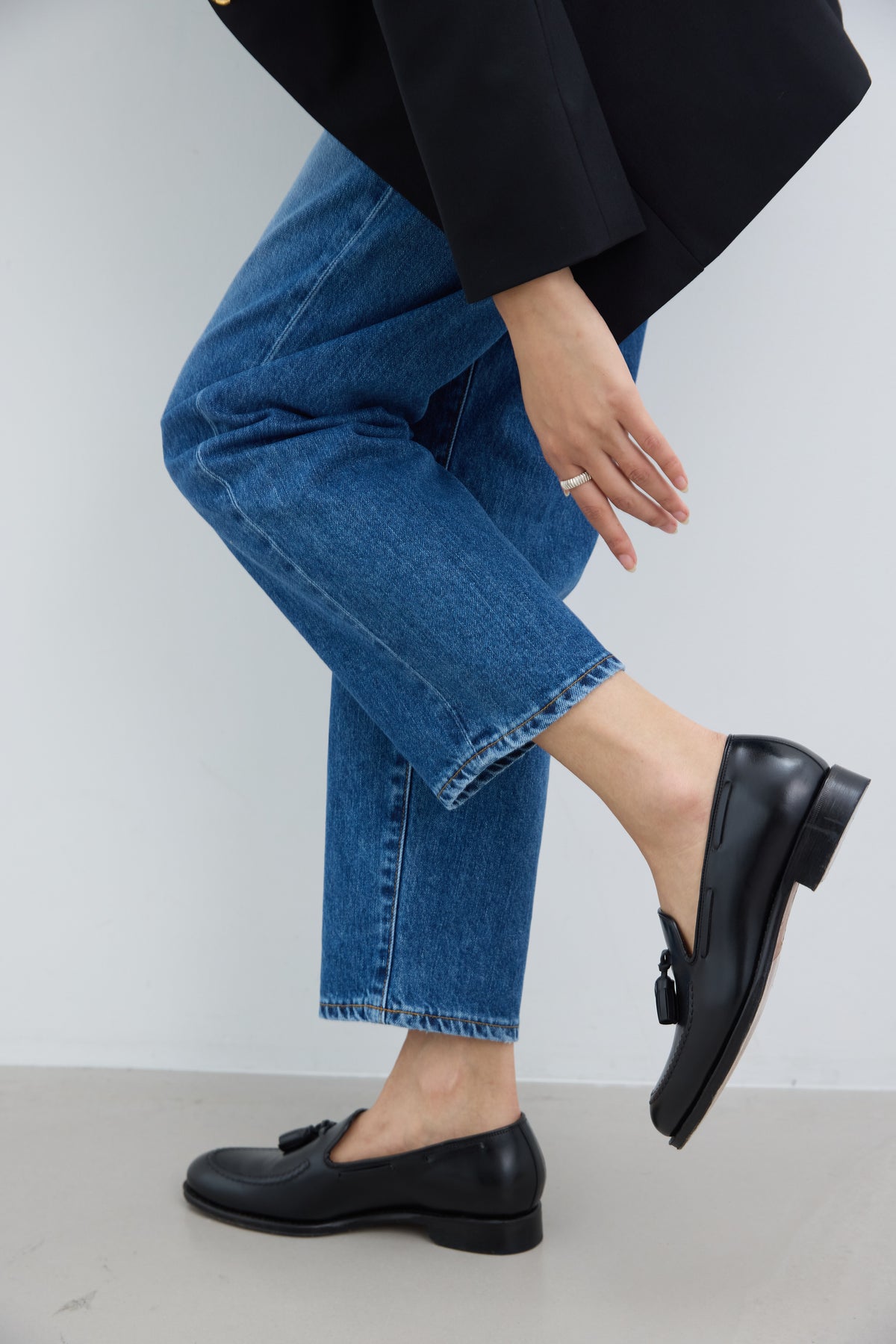 SALUU Straight ankle / サルー ストレートアンクル（MID BLUE）