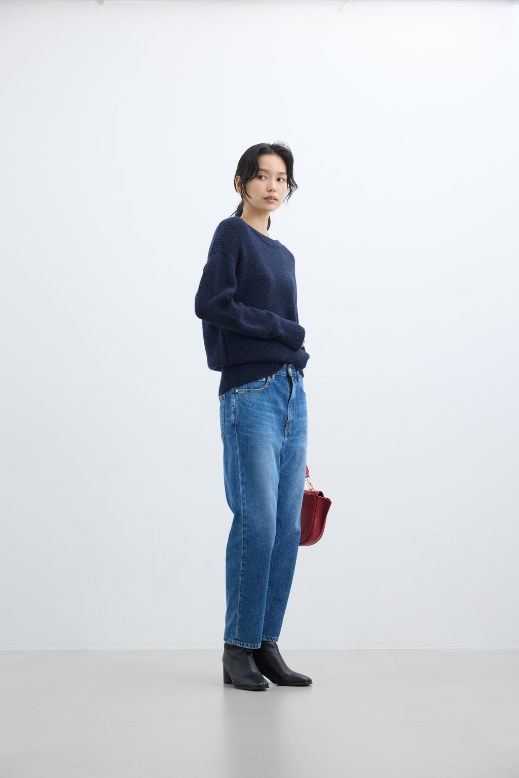 SALUU Straight ankle / サルー ストレートアンクル（MID BLUE）