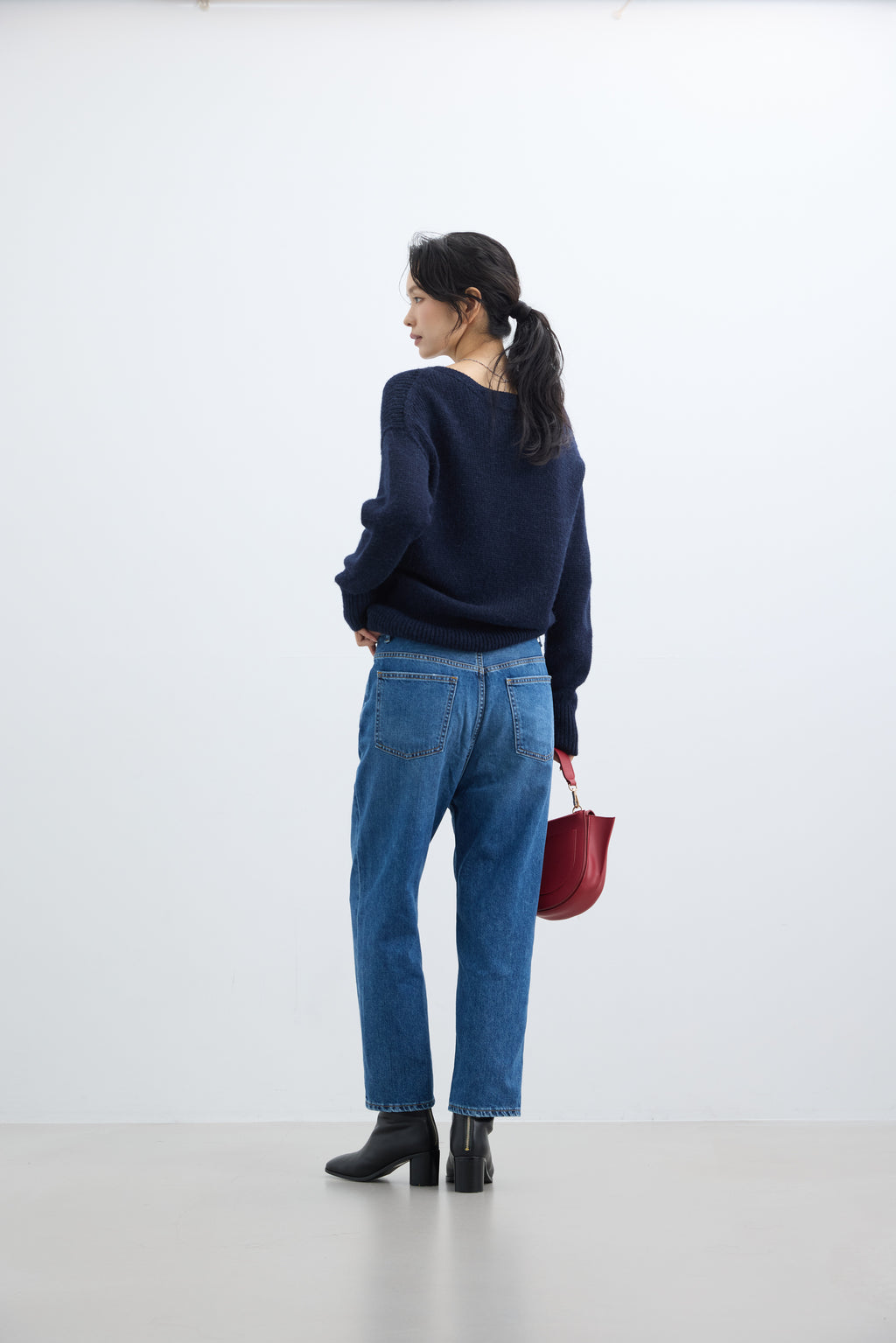 SALUU Straight ankle / サルー ストレートアンクル（MID BLUE）