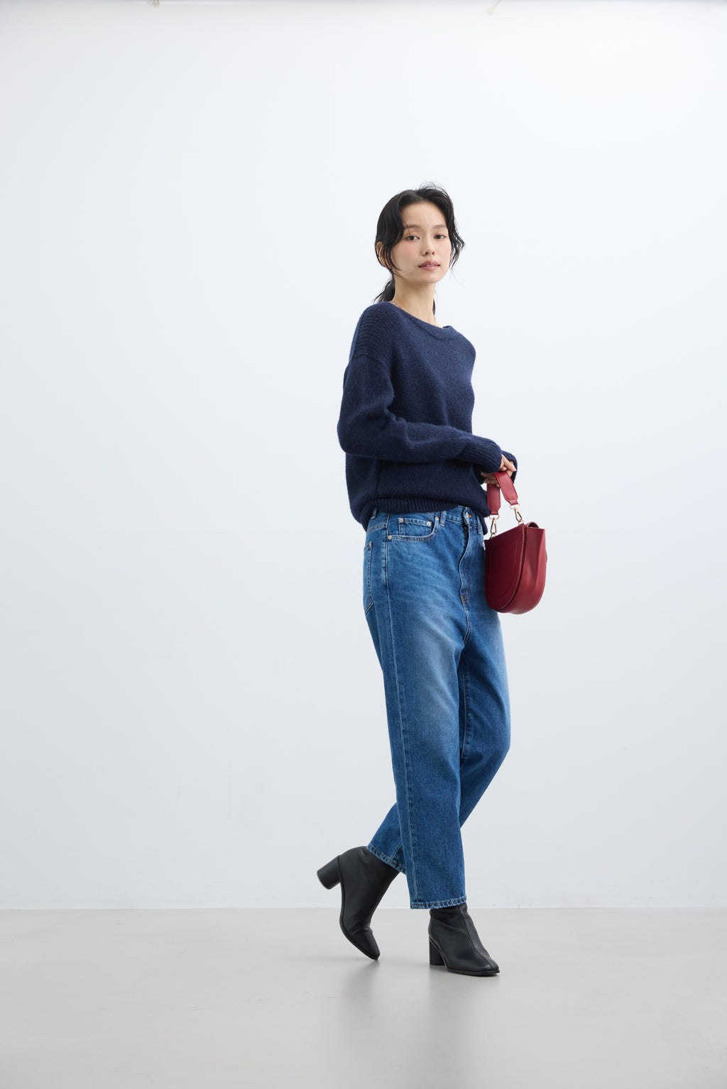 SALUU Straight ankle / サルー ストレートアンクル（MID BLUE）