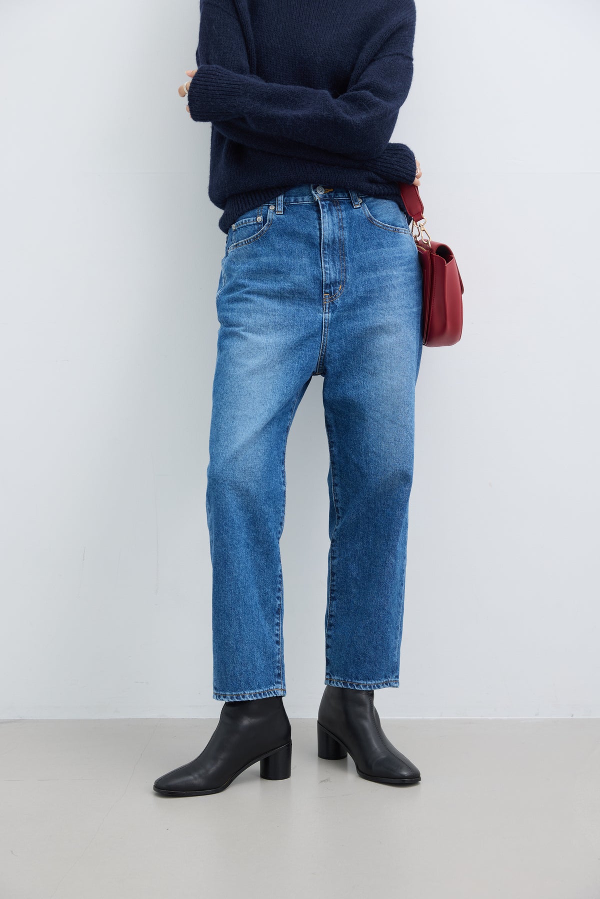 SALUU Straight ankle / サルー ストレートアンクル（MID BLUE）