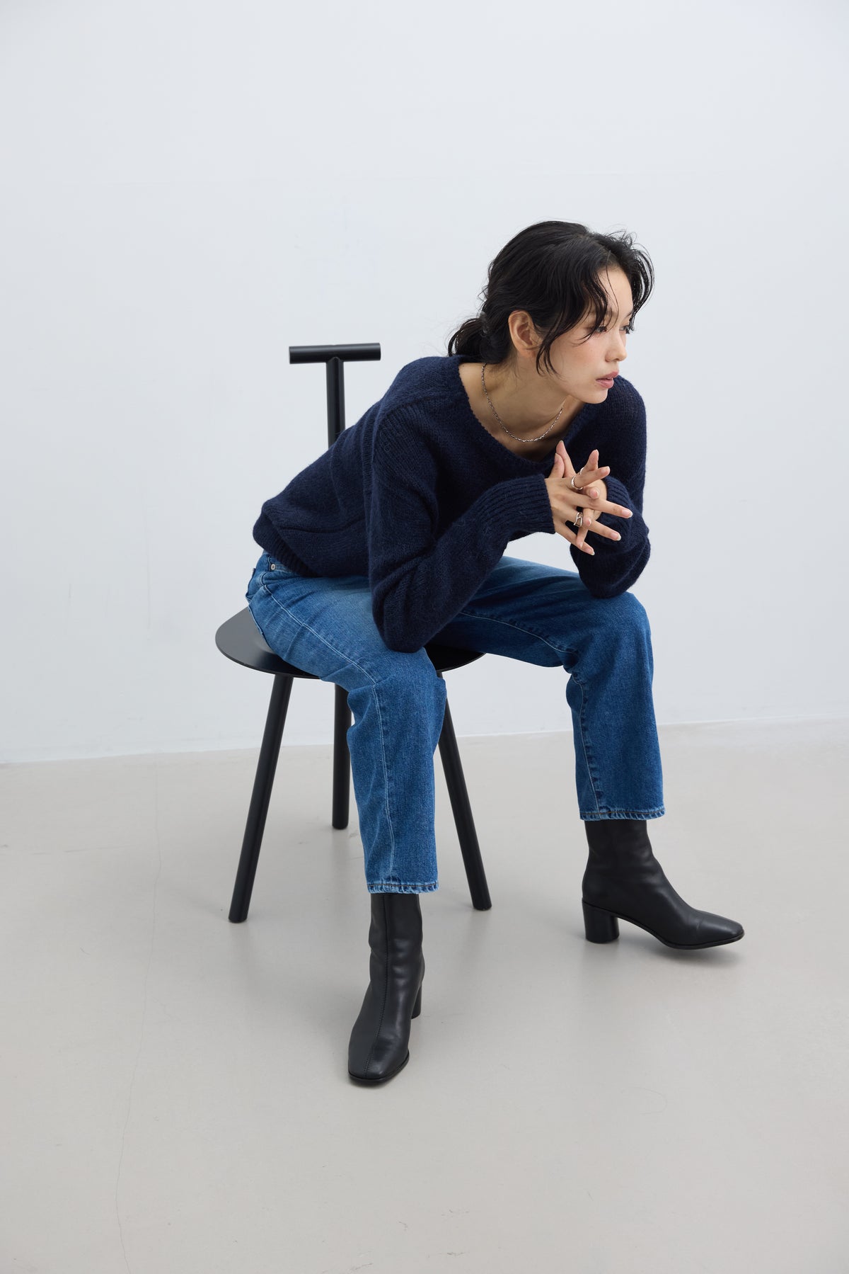 SALUU Straight ankle / サルー ストレートアンクル（MID BLUE）