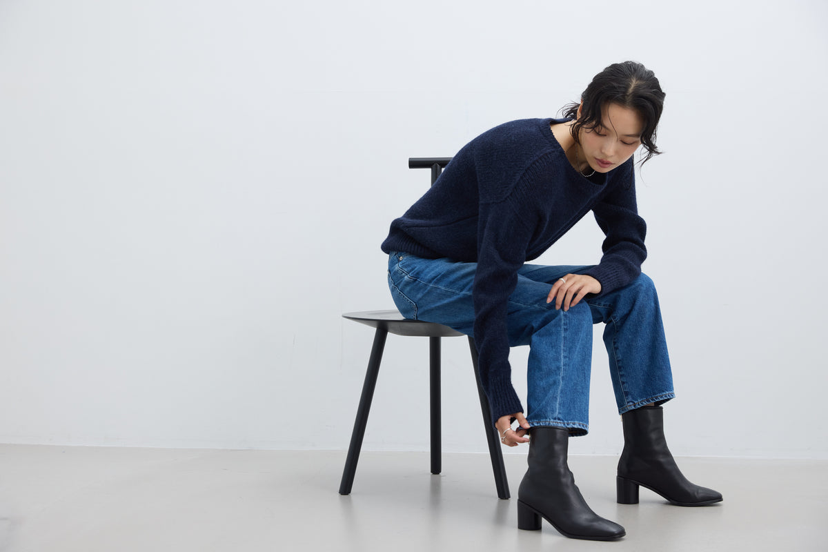 SALUU Straight ankle / サルー ストレートアンクル（MID BLUE）